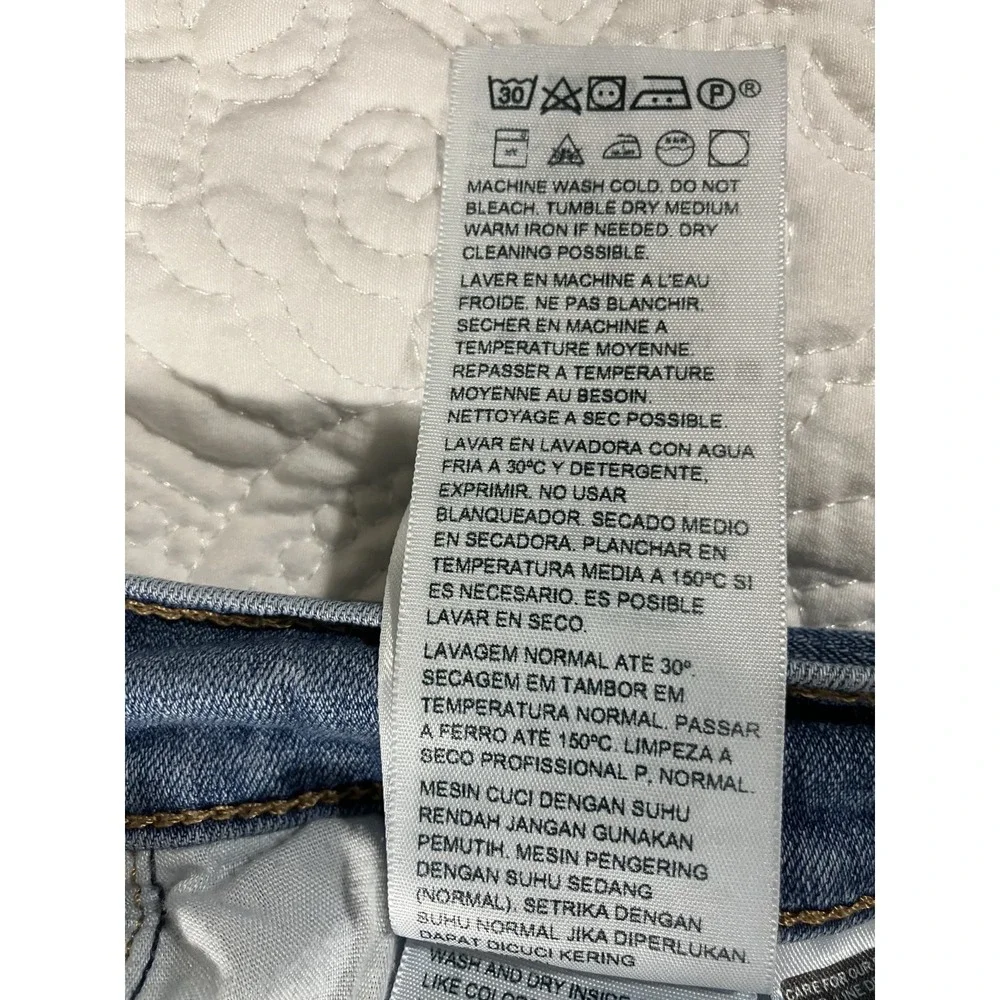 Levis Classic Bootcut Denim Jeans Women's Size 14 Stretch Medium Wash Western - Picture 10 of 11